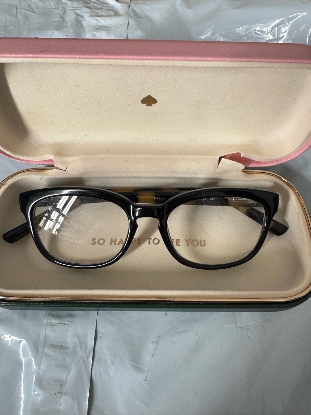 kate spade Black Cat-Eye Optical Glasses